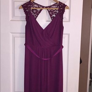 David’s Bridal full length bridesmaid dress